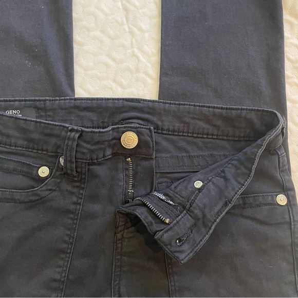 True Religion Black Jeans Girl’s Size 16 Geno Relaxed Slim Fair Condition Stains - Picture 7 of 16